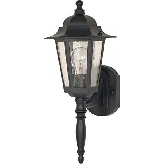 Nuvo 60-987 - Cornerstone - 1 Light - 18" - Wall Lantern - w/ Clear Seed Glass