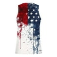 thumbnail image 5 of Cmfcve Plus Size Men's Patriotic Tank Tops Printed Pullover Loose Vest Sleeveless Round Neck Fitness Undershirt, 5 of 5
