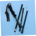 thumbnail image 3 of CHICHUMID 1Ensemble Équipement Extérieur Bâtons de Randonnée Randonnée Alliage d'Aluminium Noir Bâton de Marche Pliant, 3 of 8