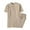 Khaki, variant on Men's Linen Suit Men's 2 Piece Outfits Summer Short Sleeve Shirt Top and Casual Shorts Set Sports Suit Two Piece Set Summer Shirt and Shorts Set