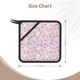 thumbnail image 3 of Sikiie Cute Rabbit Flower Pot Holders Kitchen Insulation Mats Heat Resistant Pot-Holder Oven Anti-Scald Pads for Cooking Baking, 7.1*7.1inch, 3 of 8