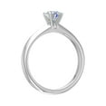 thumbnail image 2 of 0.38 Carat Prong Set Solitaire Diamond Engagement Ring Band in 14K White Gold (Ring Size 5.5), 2 of 5