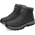thumbnail image 2 of Men's Outdoor Athletic Boots Hiking Boots Trekking Shoes Fashion High-Top Tooling Boots Men's Snow Boots Plush Cotton Shoes, 2 of 15