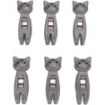 thumbnail image 1 of Cat Snack Clips Cute Cat Clothespin Snack Bag Sealing Clip Large Bag Clips for Food Storage Home Storage Clip(Gray), 1 of 5