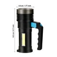 DIURYCE Bright Rechargeable Flashlight LED Flashlight 4 Mode LED P500