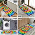 thumbnail image 6 of Colorful Tie Dye Rainbow Pattern Kitchen Rug Mat,Kitchen Runner Rugs Non Skid Washable,Decorative Kitchen Floor Mats for Kitchen,Sink,Laundry,17"x47.2", 6 of 7