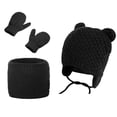 thumbnail image 2 of Winter Toddler Hat Mittens Scarf Set for 2-4 Years Old Boys and Girls, 2 of 8