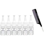 Goldwell Dualsenses COLOR EXTRA RICH Color Lock Serum, 18ml / 0.6oz vials (with Sleek Steel Pin Tail Comb) (6-pack, Color Extra Rich)