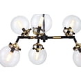 thumbnail image 4 of Elegant Lighting Leda 36" 6 Light Chandelier in Nickel, 4 of 5
