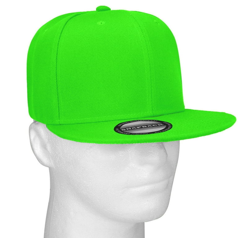 Snapback Hat Green Glow Hat Classic Snapback Hat Cap Hip Hop Style