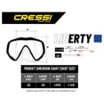 thumbnail image 5 of Visor Máscara Adulto CRESSI  Liberty Negro/Azul Mono Lente Transparente, 5 of 5