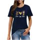 thumbnail image 1 of Mujeres Manga Corta de Verano Tops Pascua Impresa Cuello Redondo, Blusa de Moda Casual para la Primavera, 1 of 5