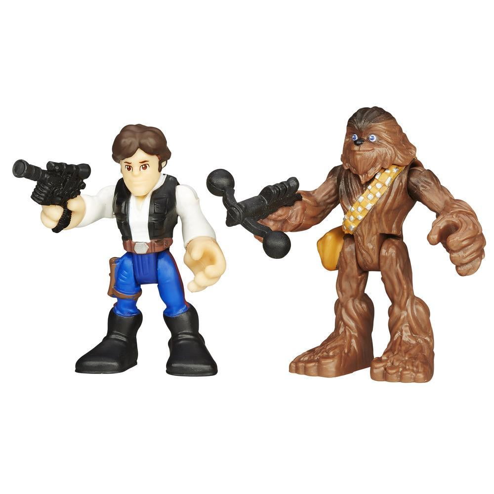 Star Wars Galactic Heroes Playskool Lot Of 4 Han Solo Chewbacca Vader C-3PO 