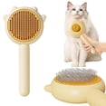 thumbnail image 1 of Peine mágico para mascotas, 2023 nuevo cepillo limpiador de pelo para mascotas, cepillo de aseo para gatos, peine rebanador de autolimpieza, cepillos de masaje para mascotas largos y cortos (hy), 1 of 5