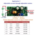 thumbnail image 3 of Module de Pilote LED, LD48AJTA Module de Pilote LED 72W DC 6 à 50V 1 à 3A Régulateur PWM Convertisseur de Courant Carte de Pilote LED, Convertisseurs Analogiques à Numériques, 3 of 8