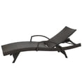 thumbnail image 3 of Euroco 2-Piece PE Rattan Foldable Backrest Chaise Lounge, Outdoor Pool Folding Recliners, Adjustable Patio Chairs, Brown, 3 of 17