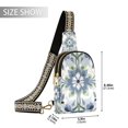 thumbnail image 2 of FORMRS Womens Crossbody Sling Bag Travel Daypack Shoulder Chest Backpack, Green Floral, 2 of 7