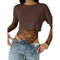 thumbnail image 7 of Wowcloth Women's Crop Top, Chic Solid Color, Slim Fit Short Sleeve for Daily Wear, 7 of 7