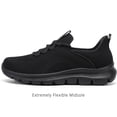 thumbnail image 6 of Rumpra Women Step-In Slip On Walking Sneakers, Hands-Free No-Bend Design, Breathable Knit Lightweight Shoes, Cushioned EVA Non-Slip Outsole for Work & Daily Wear, 6 of 7