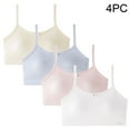 thumbnail image 2 of Bra for Girls, Soft Cotton Breathable Training Bra with No Wire, Double-Layer Front, Full Coverage, for Ages 12–14, Spring Summer Wear, 2 of 9
