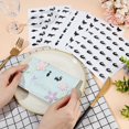 thumbnail image 3 of 840pcs 7 Styles Black Meal Stickers 1 Inch Food Choice Sticker Fish/Crab/Beef/Chicken/Carrots/Lobster/Crayfish Wedding Meal Indicator Stickers Kitchen Stickers for Place Card Party Supplies DIY, 3 of 8