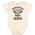 thumbnail image 3 of Inktastic Handpicked for Earth by My Sister in Heaven with Angel Wings Boys or Girls Baby Bodysuit, 3 of 5