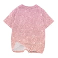 thumbnail image 4 of Penkiiy Boys Girls T Shirts Glitter Printed Graphic Tees Shirts Crewneck Short Sleeve for Kids 9-10 Years Pink, 4 of 5