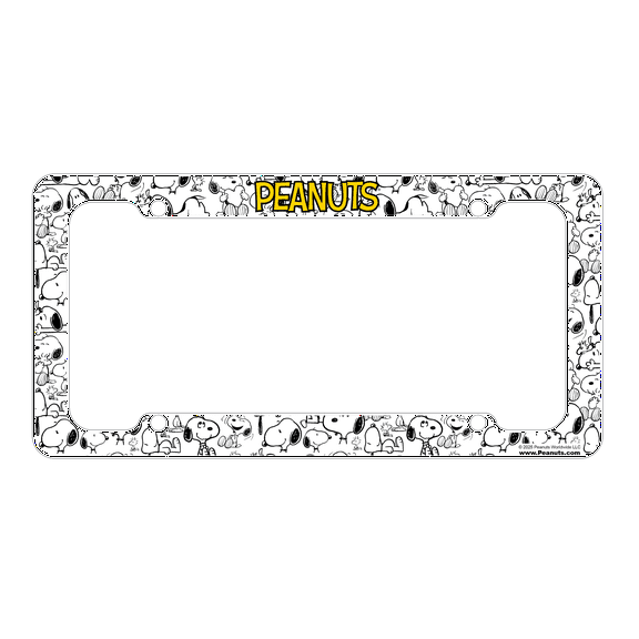 Peanuts Cartoon License Plate Frame (ABS)
