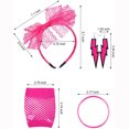 thumbnail image 2 of KAWELL Women's 80s Lace Headband, Earrings, Fishnet Gloves, Necklace, and Bracelet, 2 of 6