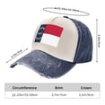 thumbnail image 3 of Men Women North Carolina Flag Distressed Twill Cotton Baseball Cap Vintage Adjustable Dad Hat, 3 of 7