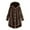 Khaki, variant on Winter Coats for Women Zpanxa Women Plus Size Button Plush Tops, Hooded Loose Cardigan Wool Coat, Casual Plush Jacket Outwear Hot Pink L