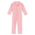 thumbnail image 6 of SiiRoh Boys Girls Jumpsuit Long Sleeve Cotton Coveralls Overalls for Kids Mechanic Uniform Dancewear Pink 16, 6 of 7