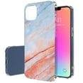 thumbnail image 1 of TalkingCase Slim Phone Case Compatible for Apple iPhone 14 Pro Max, Blue Red Marble Print, Lightweight, Flexible, Soft, Printed in USA, 1 of 7