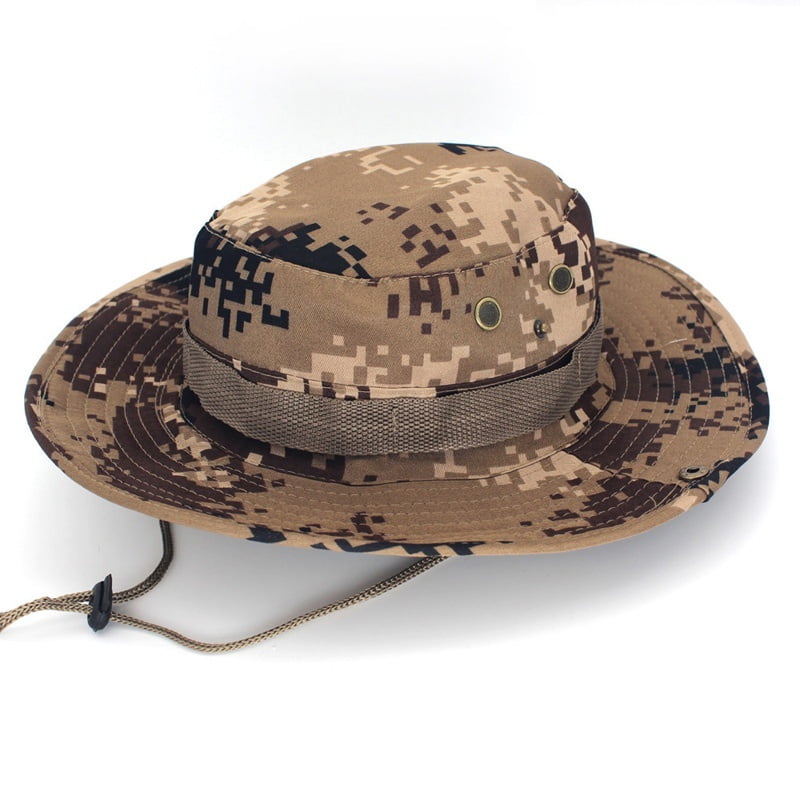 military camo bucket hat