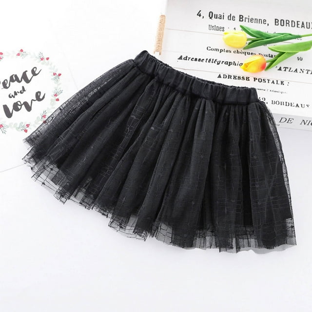 Mefallenssiah Robe de Princesse en Tulle Brodée Couleur Unie pour Filles Tout-Petits