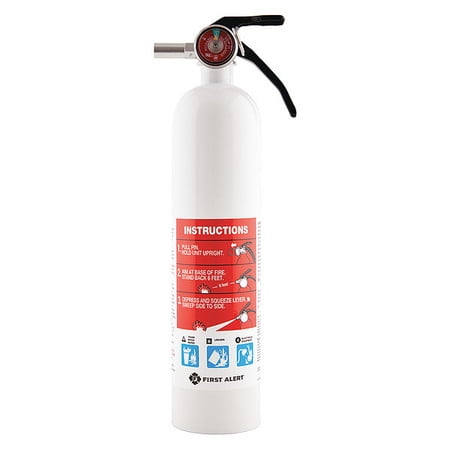 First Alert Fire Extinguisher - First Alert 2.5 lb. Capacity, Marine Fire Extinguisher, Dry Chemical, MARINE1-WWG