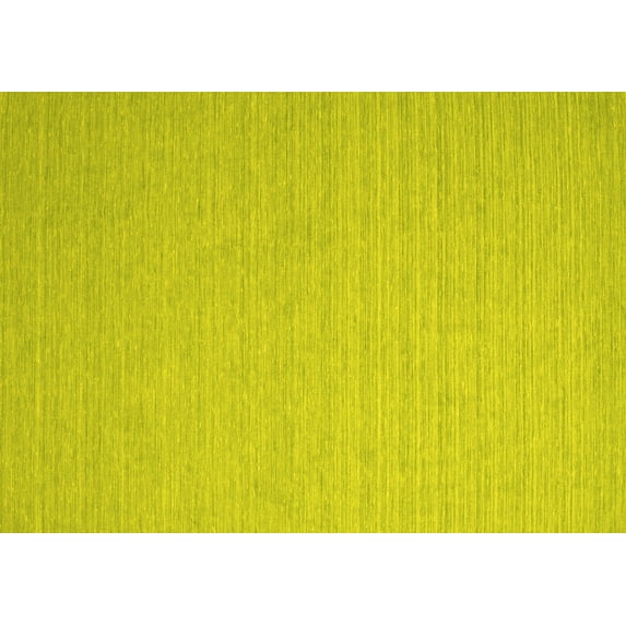Ahgly Company Indoor Rectangle Abstract Yellow Contemporary Area Rugs, 7' x 10'