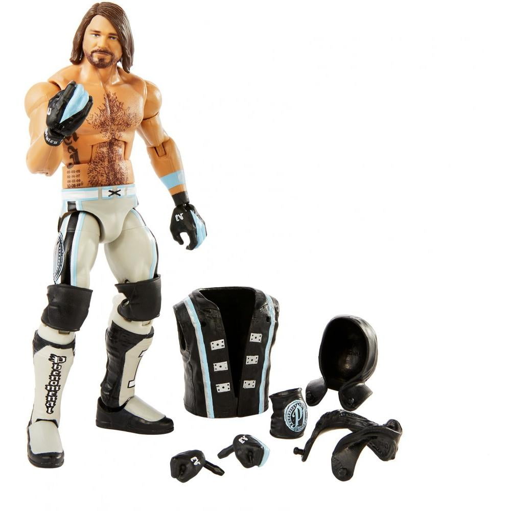 WWE AJ Styles 'The Untouchable One' White Custom Shirt For Mattel Figures.. 