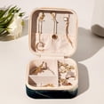 thumbnail image 6 of Whale Travel Portable Square Jewelry Display Case: Storage Solution for Rings, Earrings, Necklaces, Bracelets, and More! Ideal for Girls and Women: Jewelry Stand, Display, and Box in One, 6 of 6