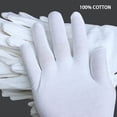 thumbnail image 6 of 24Pieces/12 Pairs White Labor Insurance Cotton Cloth Thin Etiquette Wenwan Quality Inspection Gloves (XL), 6 of 6