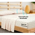 thumbnail image 4 of SCAD Piece by Piece 7-Piece Bedding Set, Floral - Butter Yellow / Dusty Mauve, Bed in a Bag with Reversible Comforter and Sheet Set, Queen, 4 of 13