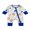 Blue, variant on BemeyourBBs Newborn Baby Boy Baseball Outfit Romper Long Sleeve Round Neck Zip Up Full Length Jumpsuit