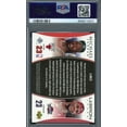 thumbnail image 2 of Michael Jordan Lebron James 2005 Upper Deck Basketball Card #LJMJ2 Graded PSA 9 MINT, 2 of 2