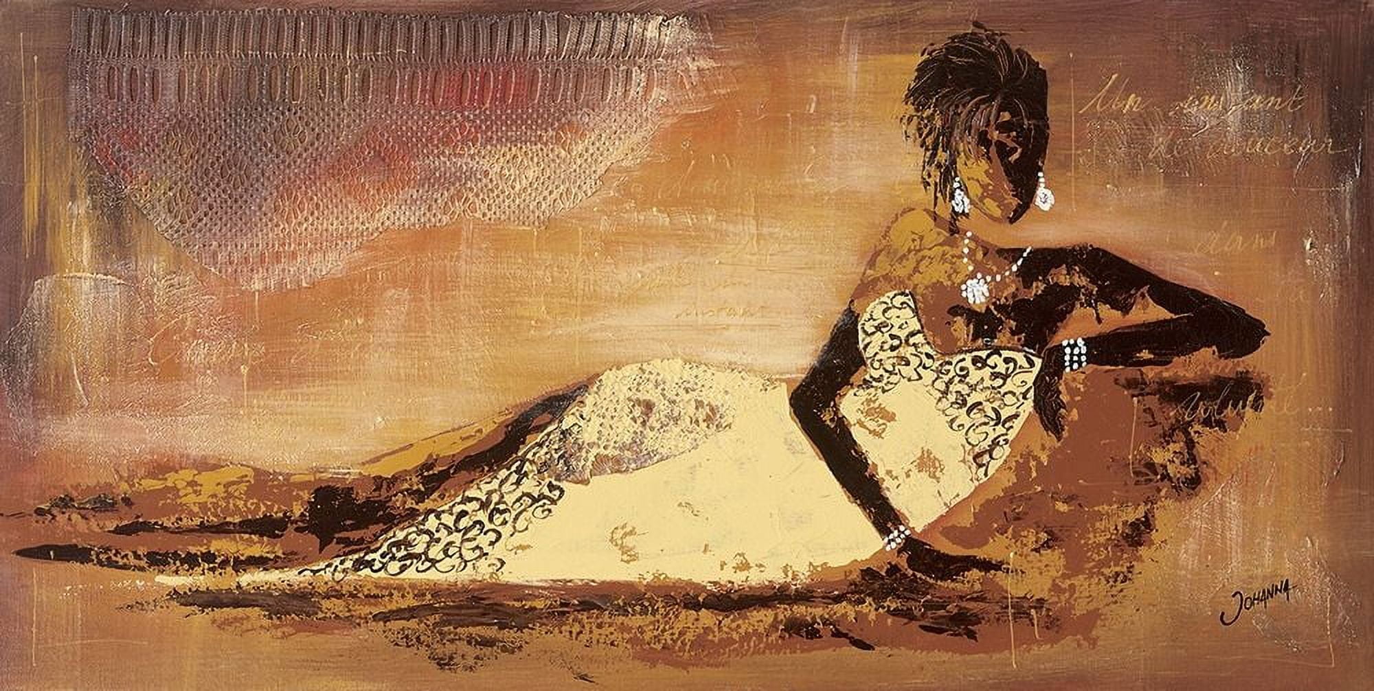 Johanna 14x9 Black Modern Framed Museum Art Print Titled