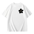 thumbnail image 4 of MUXiin T-Shirts for Girls 10-12 Round Neck Short Sleeve Cute Print Girls Tops Loose Casual Daily T-Shirts Toddler To Big Kid, 4 of 4