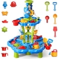 thumbnail image 3 of 3 in 1 Water Table for Toddlers 1-3 3-5 4-8, Summer Outdoor Beach Outside Backyard Activity Sensory Kids Sand and Water Table, Birthday Party Gifts for Kids Boys and Girls Ages 3 4 5 6 7 8, 3 of 16