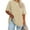 Beige, variant on Sherrylily Women Plus Size T Shirts Oversized Half Sleeve Tunic Top