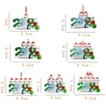 thumbnail image 4 of Árbol De Navidad 2021 Familia De Sobrevivientes De 1 2 3 4 5 6 Y 7 Cubierta Facial Muñeco De Nieve Vacunación Resina Artesanía Adornos Decoración sonducket HA043965-02, 4 of 6