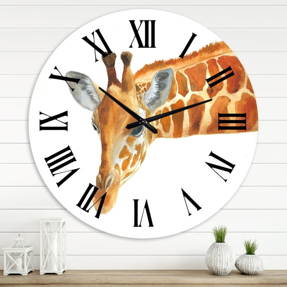 Designart 1 in Quartz Farmhouse Wall Clock