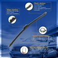 thumbnail image 4 of LAICAIW RAINTOK Windshield Wiper Blade Set Replacement for 2011-2022 Ford Explorer and Rear Windshield Wiper Blade-26"/22"/11" (Set of 3) Pinch Tab, 4 of 6